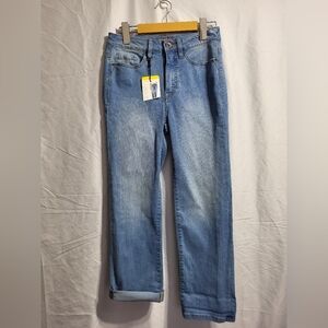 Santana- Women Light Blue Straight Jeans, Size 6 Waist 26